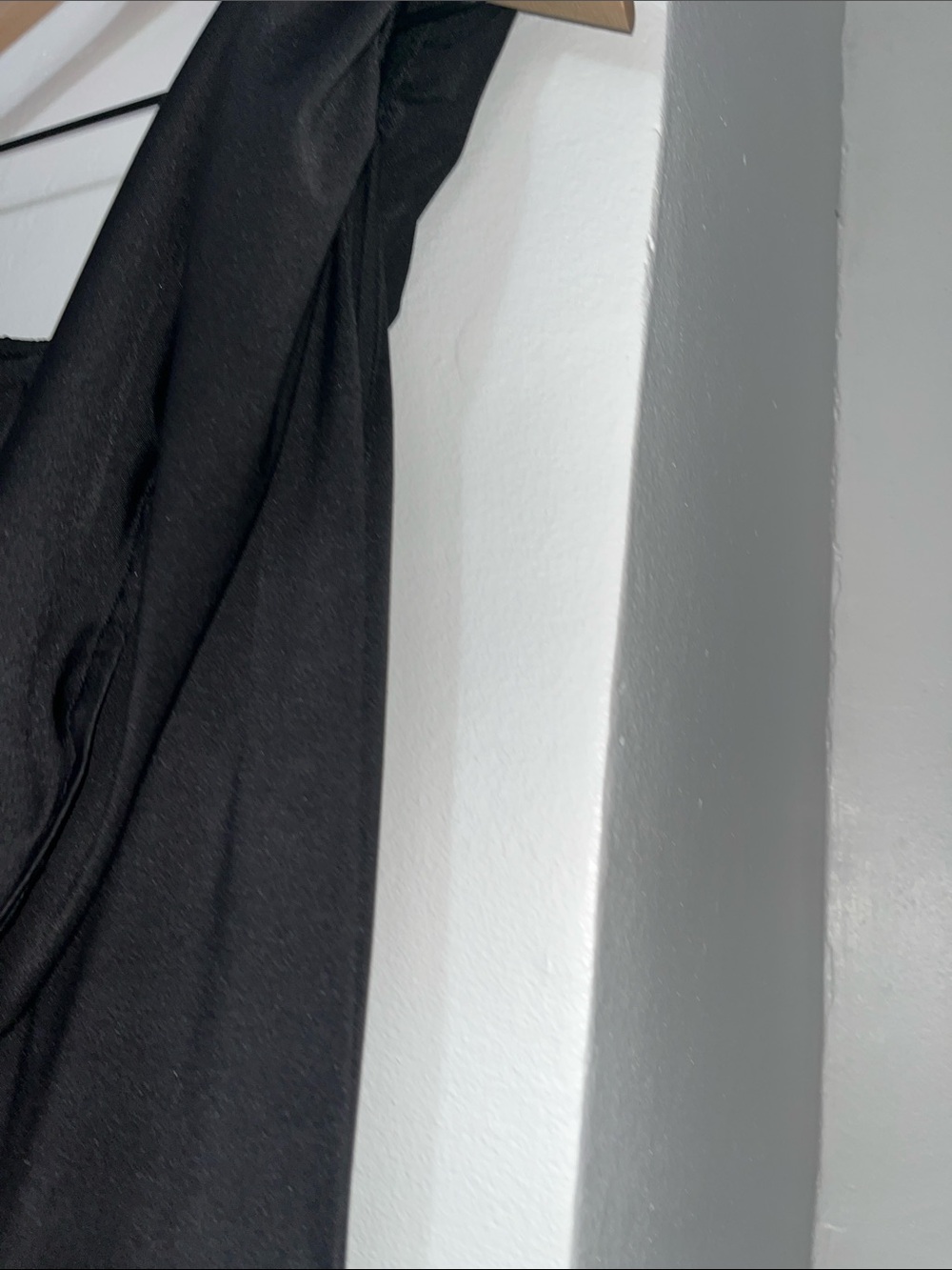 Black Ponte Knit Overlay Dress - Women - Picture 8 of 12